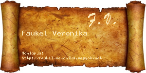 Faukel Veronika névjegykártya